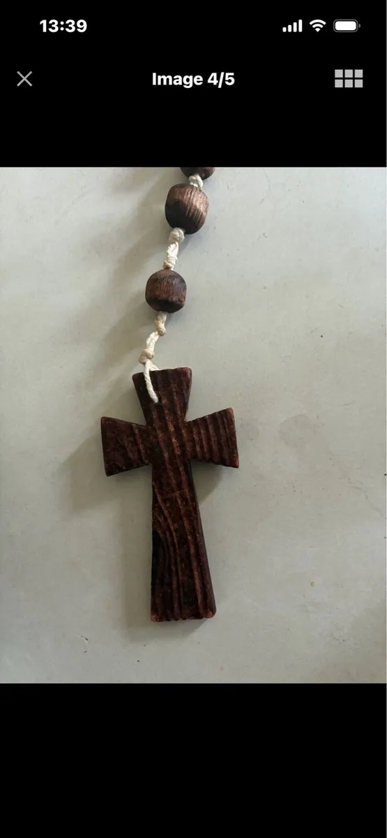 Giant Size Timber Rosary Beads - Image 4