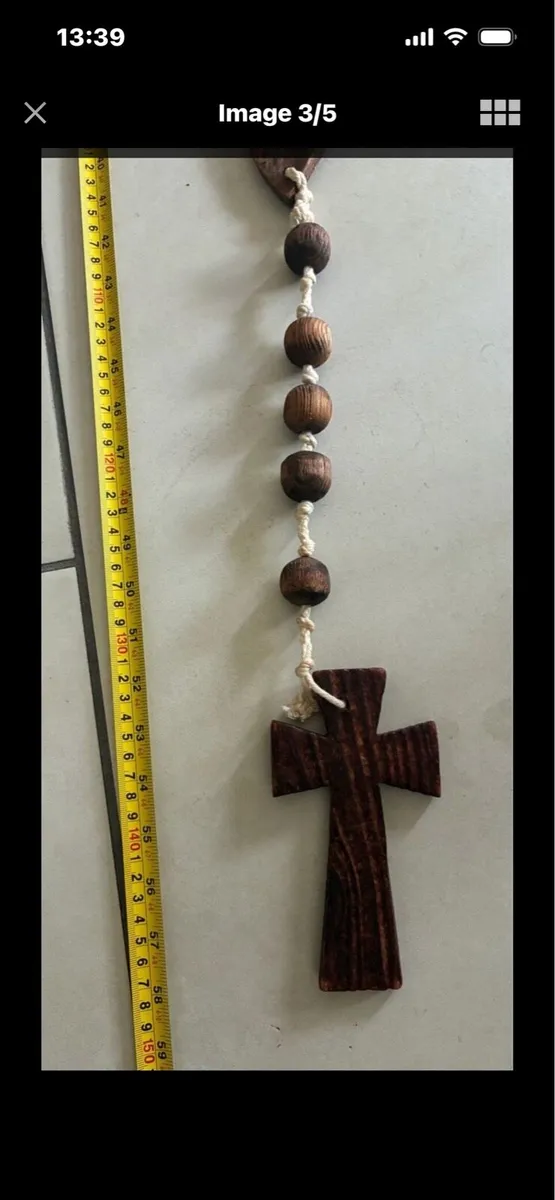 Giant Size Timber Rosary Beads - Image 3