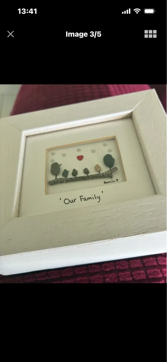 ‘Our Family’ Framed Stone Artwork - Image 3