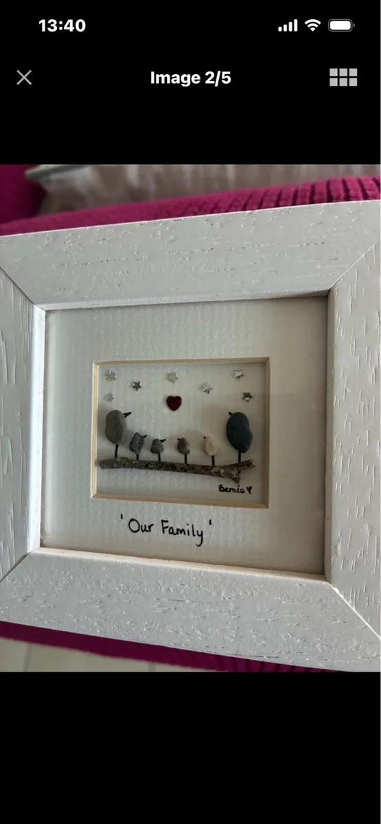‘Our Family’ Framed Stone Artwork - Image 2