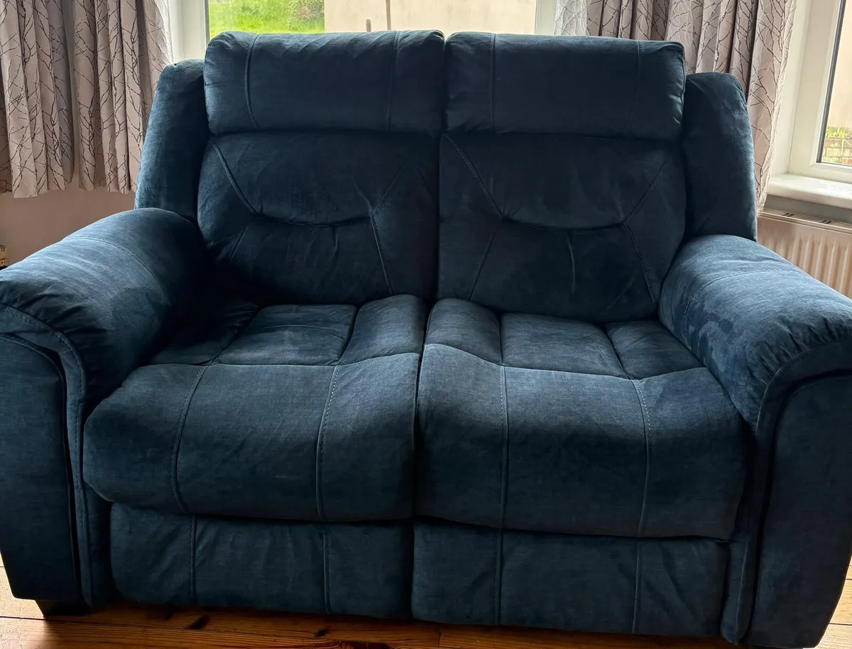 Teal couch suite - Image 2