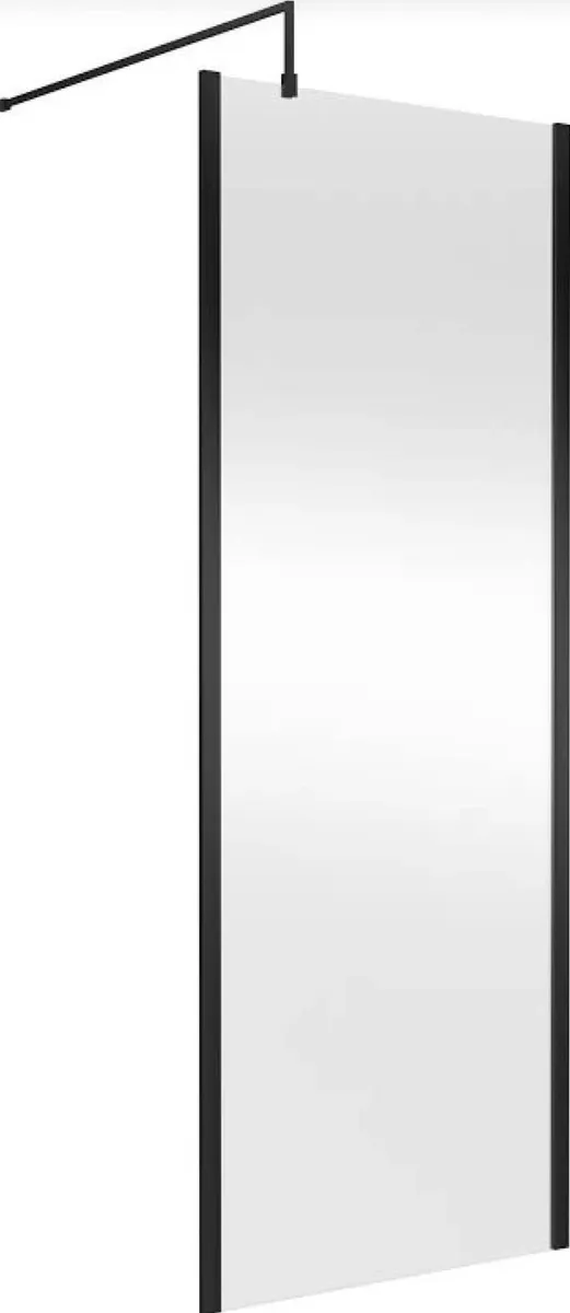Framed Wetroom Screen with Support Bar - Image 2