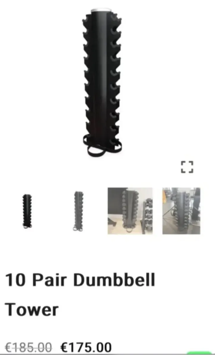 10 pair Dumbbell towers x2 - Image 2