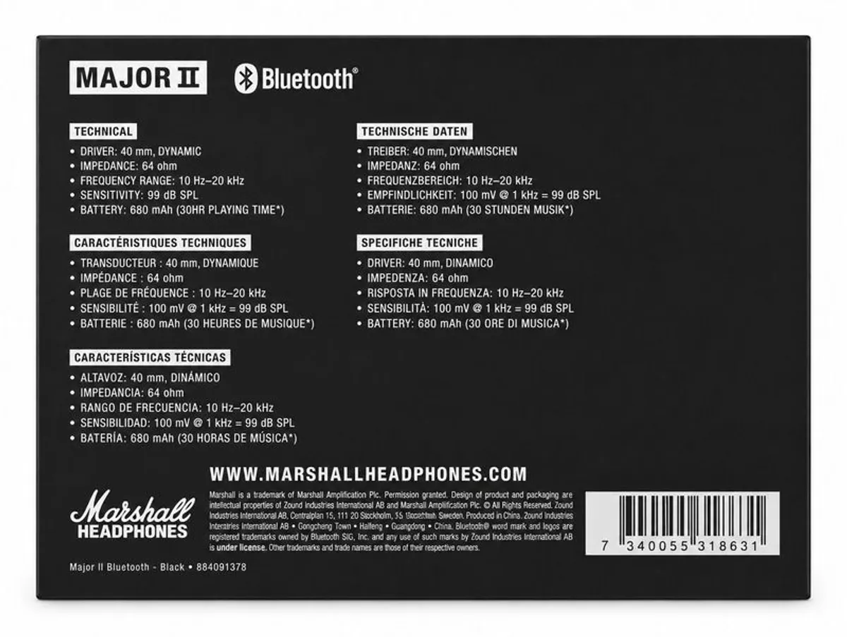 Marshall Bluetooth Headphones - Image 4