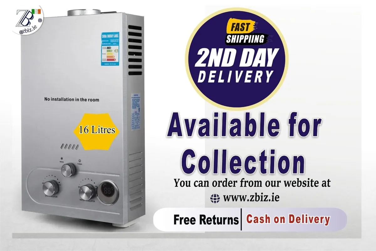 16L LPG Propane Gas Tankless Instant Water Heater - Image 1