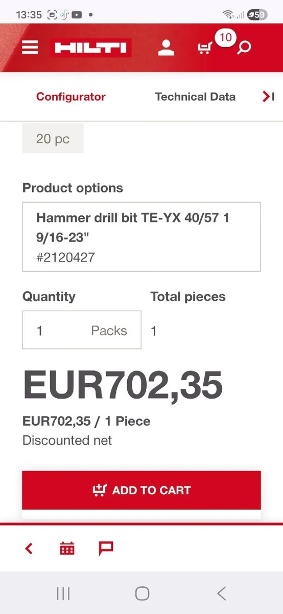 HILTI DRILL BIT SDS MAX - Image 3