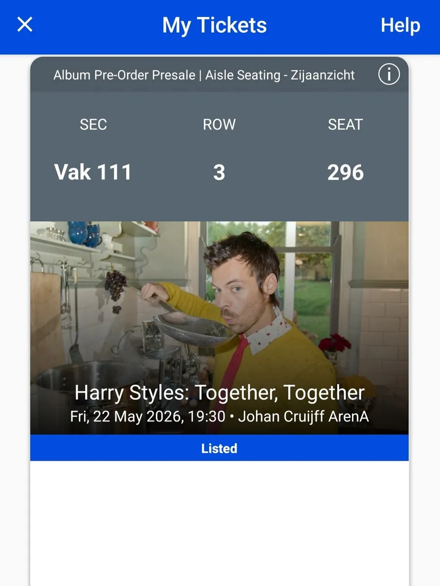 Harry styles tickets - Image 1