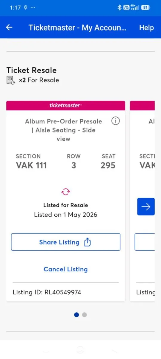 Harry styles tickets - Image 3