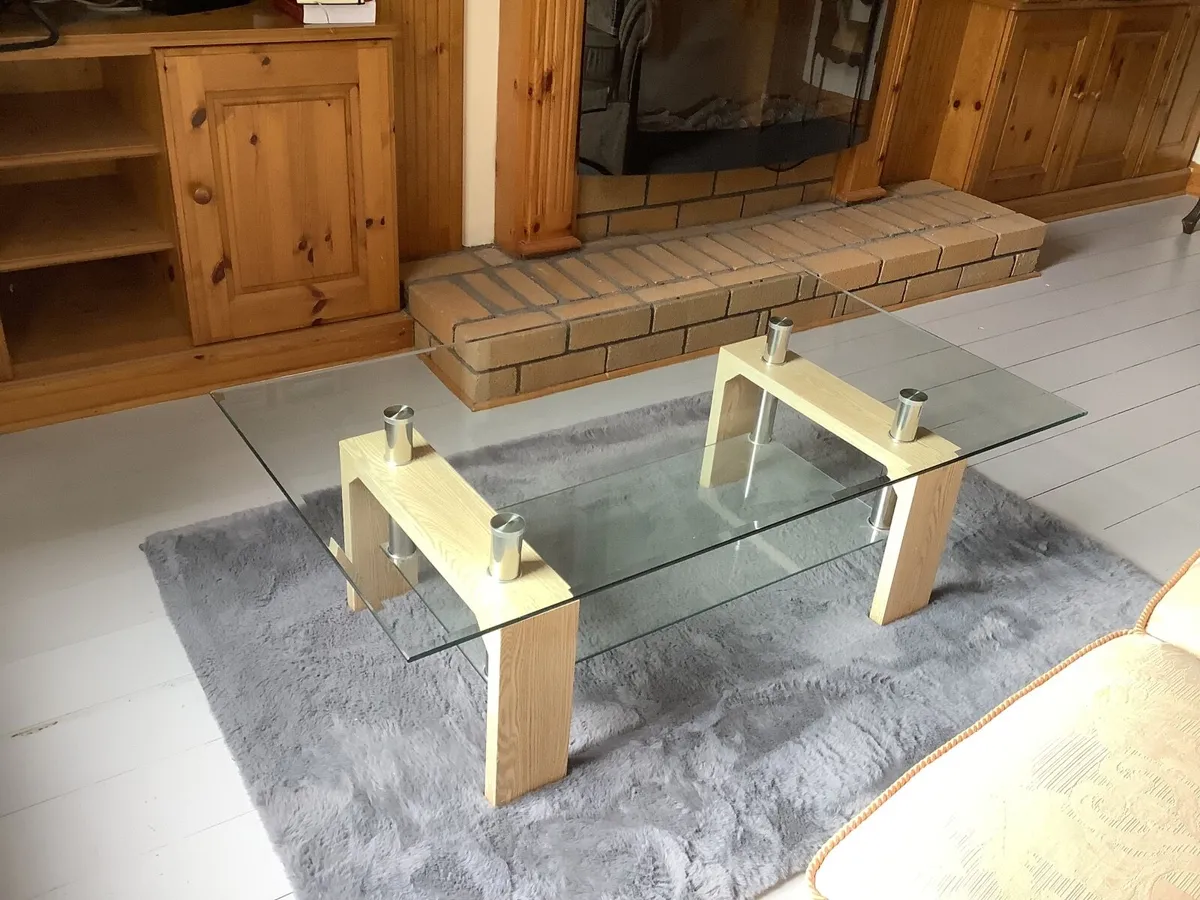 Glass coffee table - Image 2