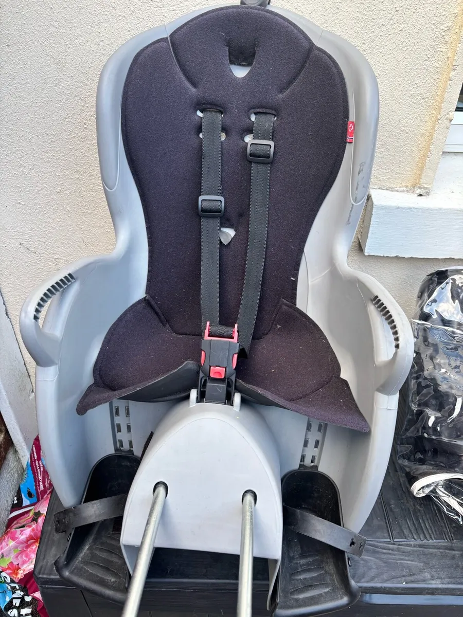 Kids bike seat Hamax + rain cover - Image 1