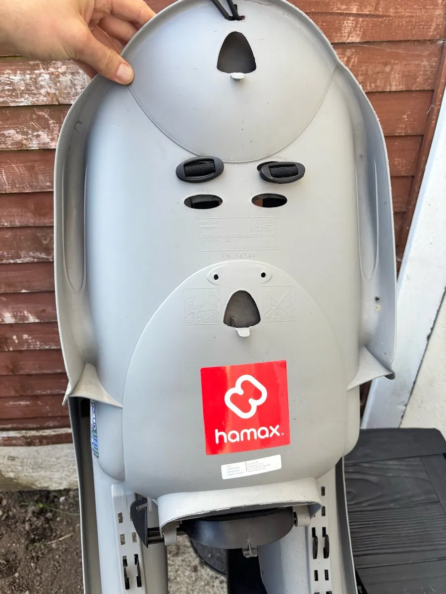 Kids bike seat Hamax + rain cover - Image 3