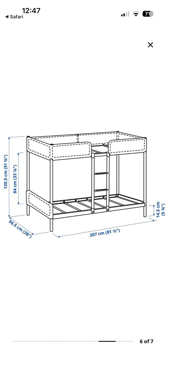 IKEA Tuffing bunk Bed 90x200 - Image 4