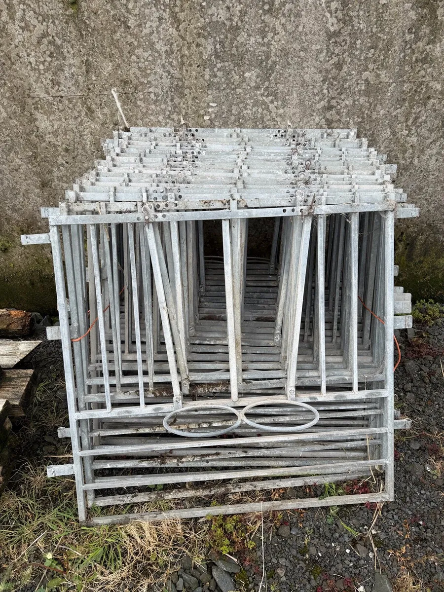 20 X Galvanised Steel Calf Pen Gates - Image 1
