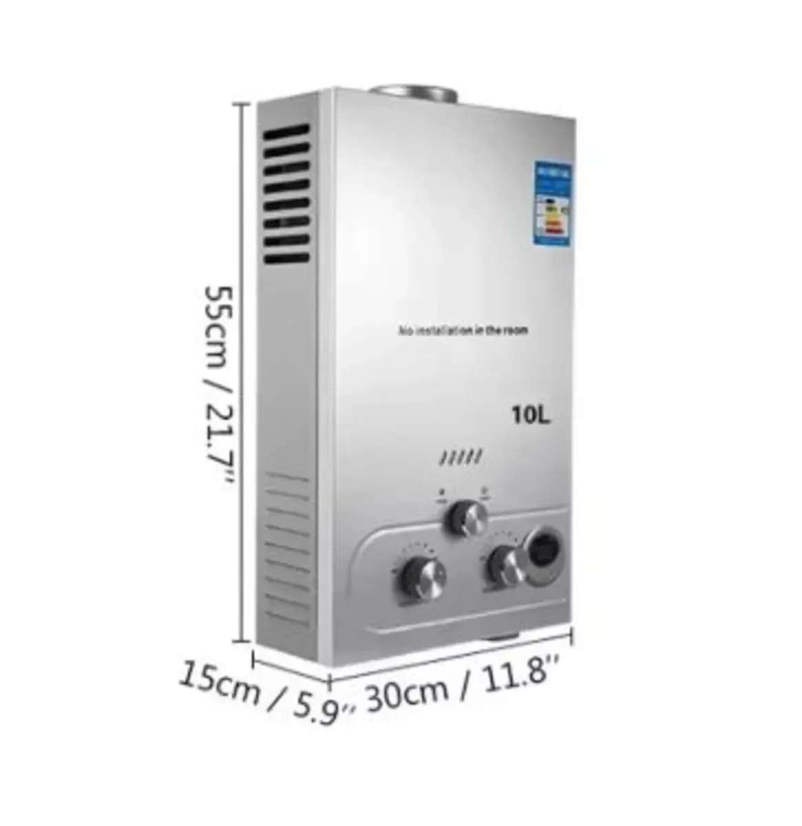 10L LPG Tankless Water Heater For Caravan - Image 2