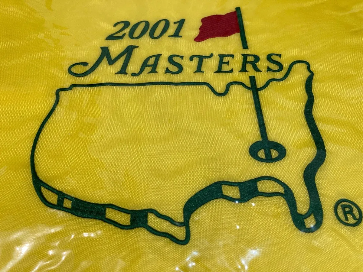 2001 Masters Flag Tiger Woods Grand Slam - Image 2