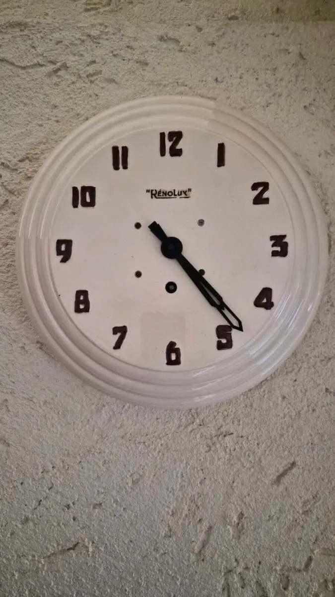 1950s Ceramic Wall Clock - Image 1