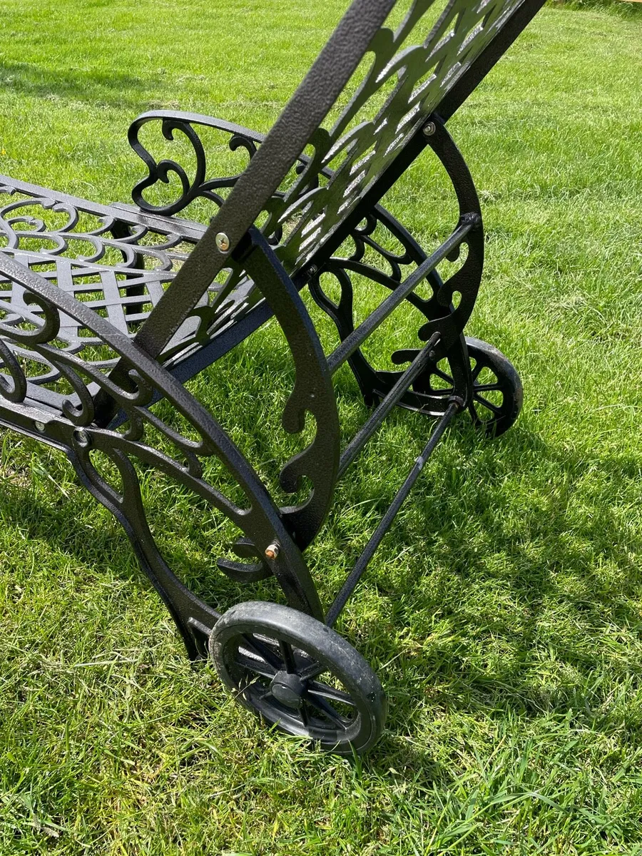 3 x Bronze cast aluminum sun loungers - Image 4
