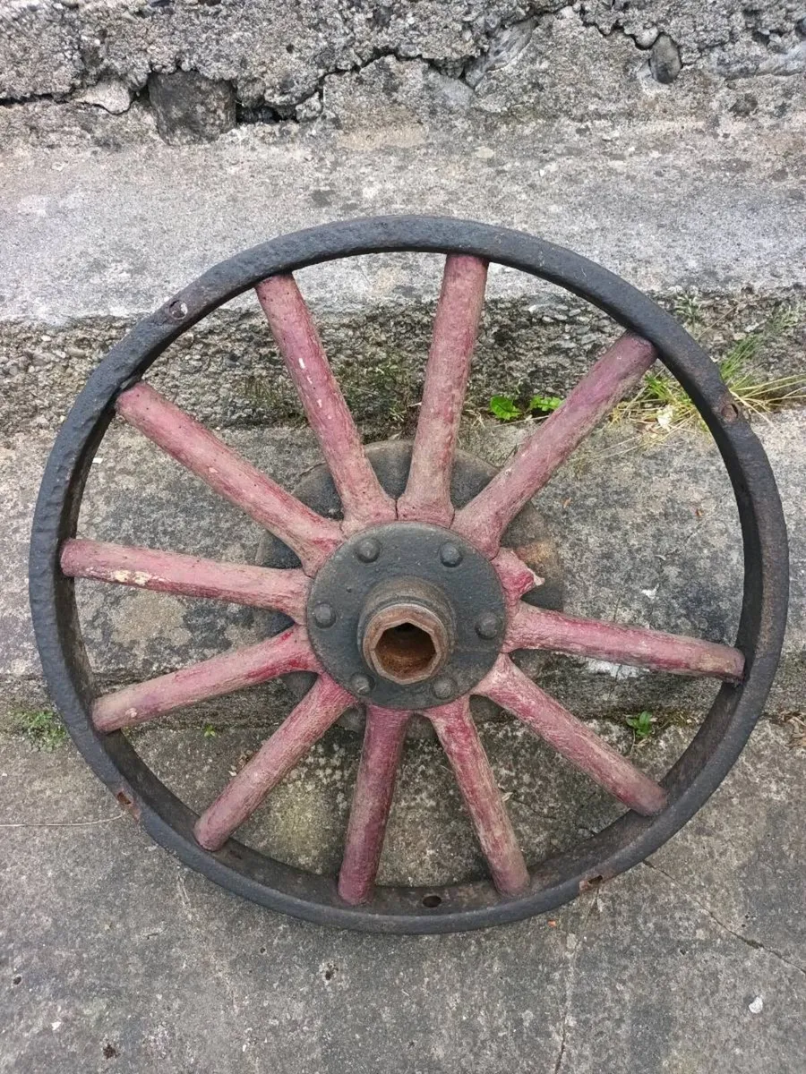 Vintage Car Wheel - Image 1