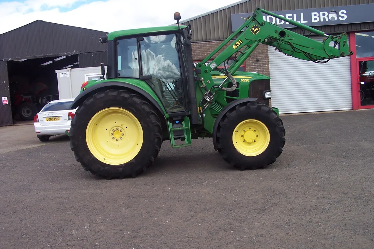 2012 John Deere 6230 c/w John Deere 631 Front Load - Image 1