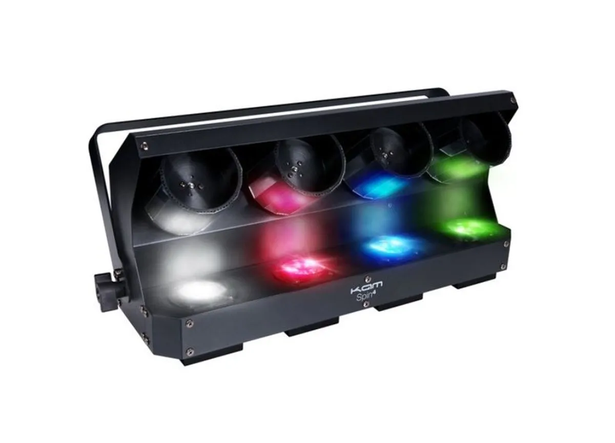 Kam 4 SPIN LED Barrell Scanner Disco Lights