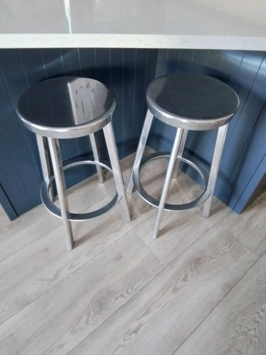 Italian designer aluminium stools