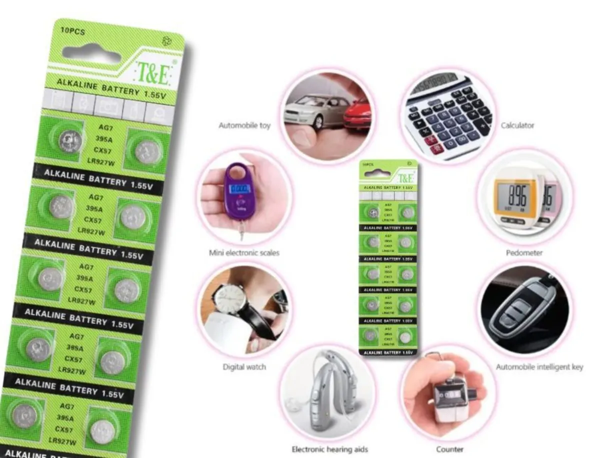 T&E AG7 LR927 SR927SW 10PCS Watch Batteries - Image 3