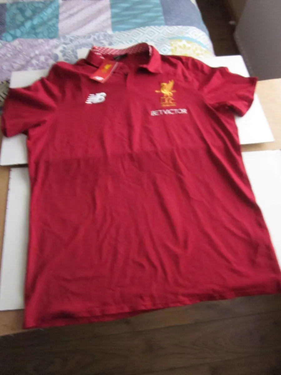 Liverpool FC New Balance Polo Shirt XL New - Image 1
