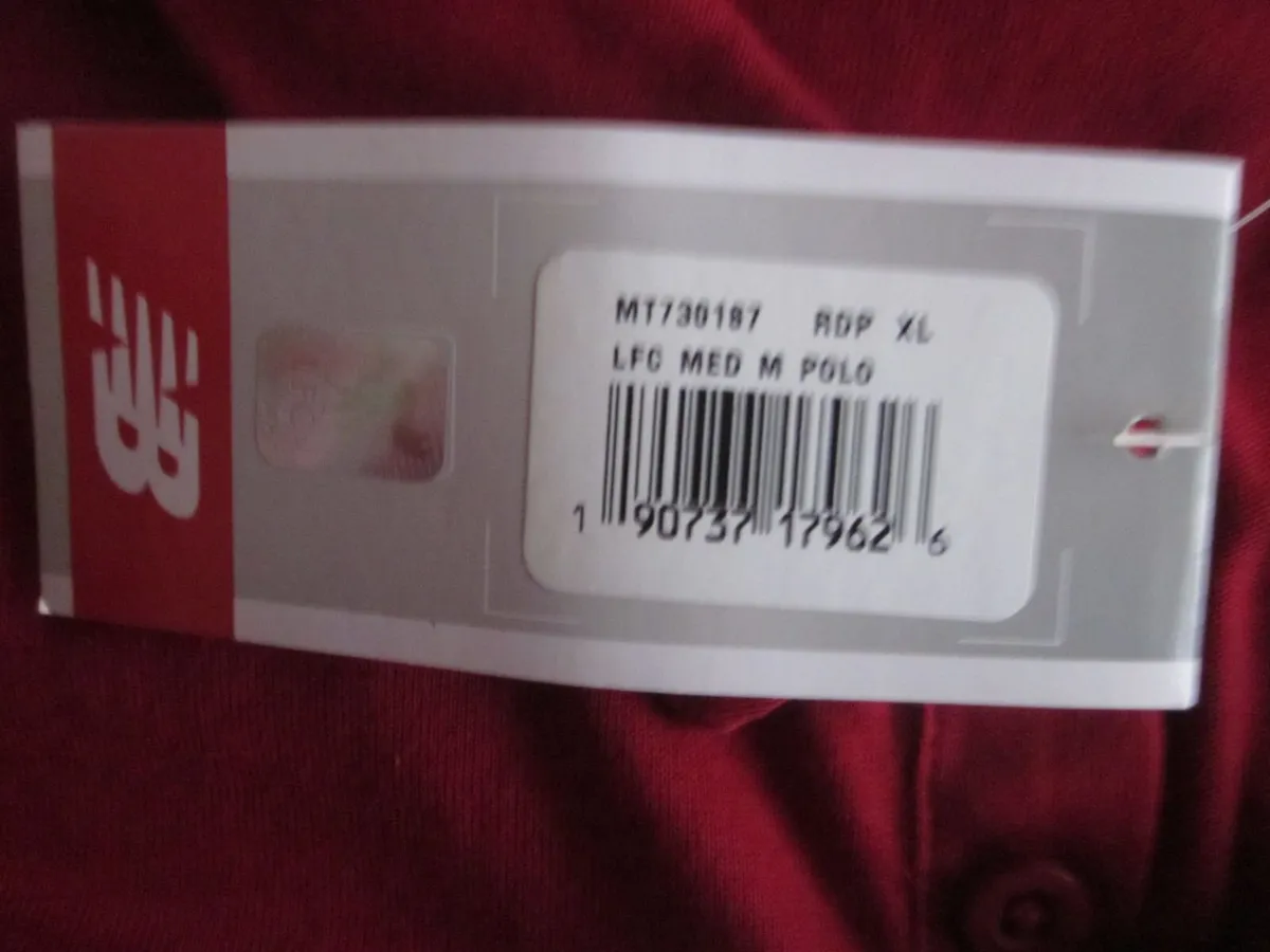 Liverpool FC New Balance Polo Shirt XL New - Image 3