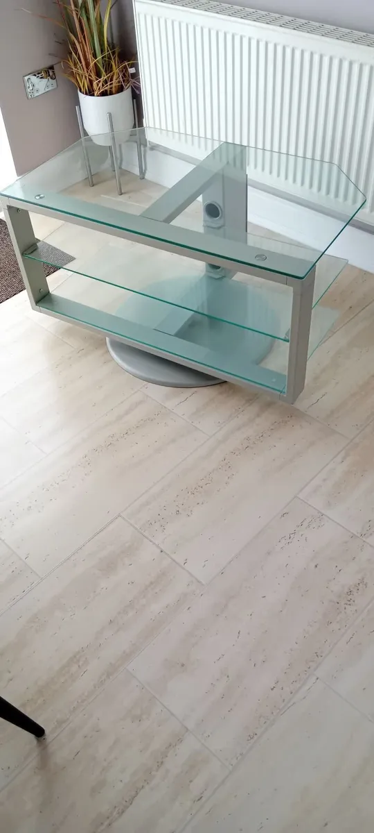 TV  Glass corner  swivel table - Image 3