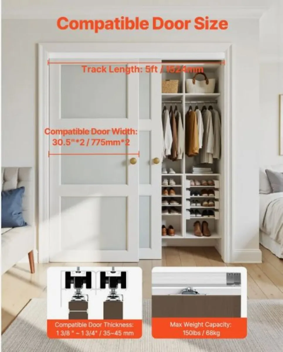 Sliding Door Hardware - not used,  bought in error - Image 2