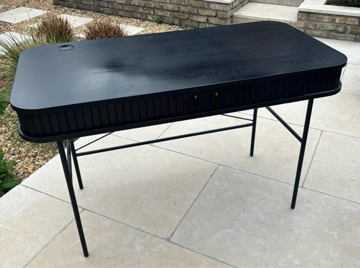 Black oak desk - Image 2
