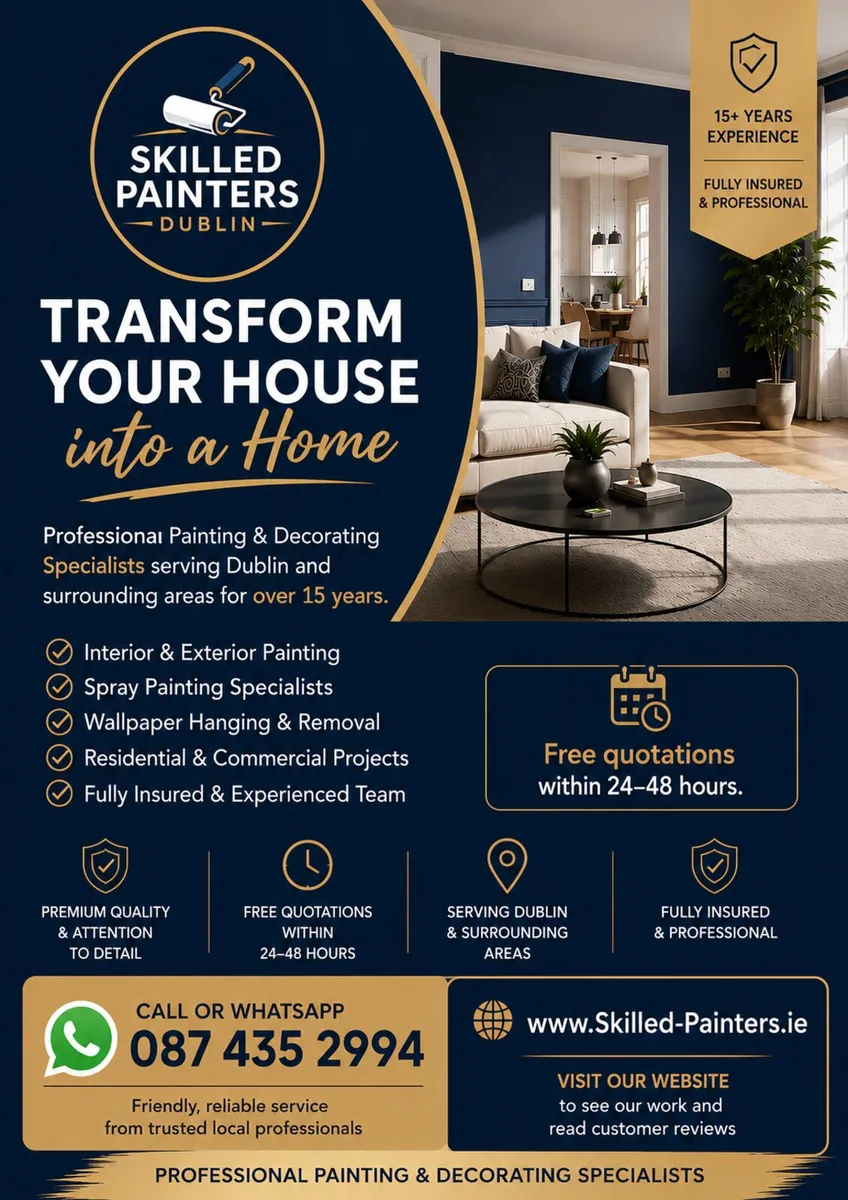 SKILLED PAINTERS DECORATORS DUBLIN BEDROOM - Image 3