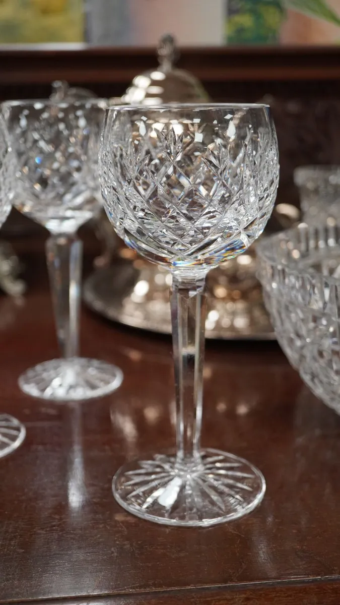 Set of 6 Waterford Crystal Wine Glasses - Image 3