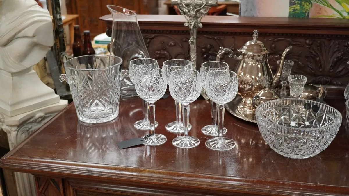 Set of 6 Waterford Crystal Wine Glasses - Image 1