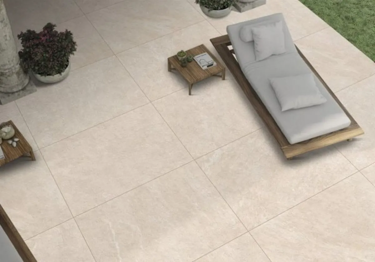 Dakota Beige Porcelain Tiles job lot 24m2 - Image 2