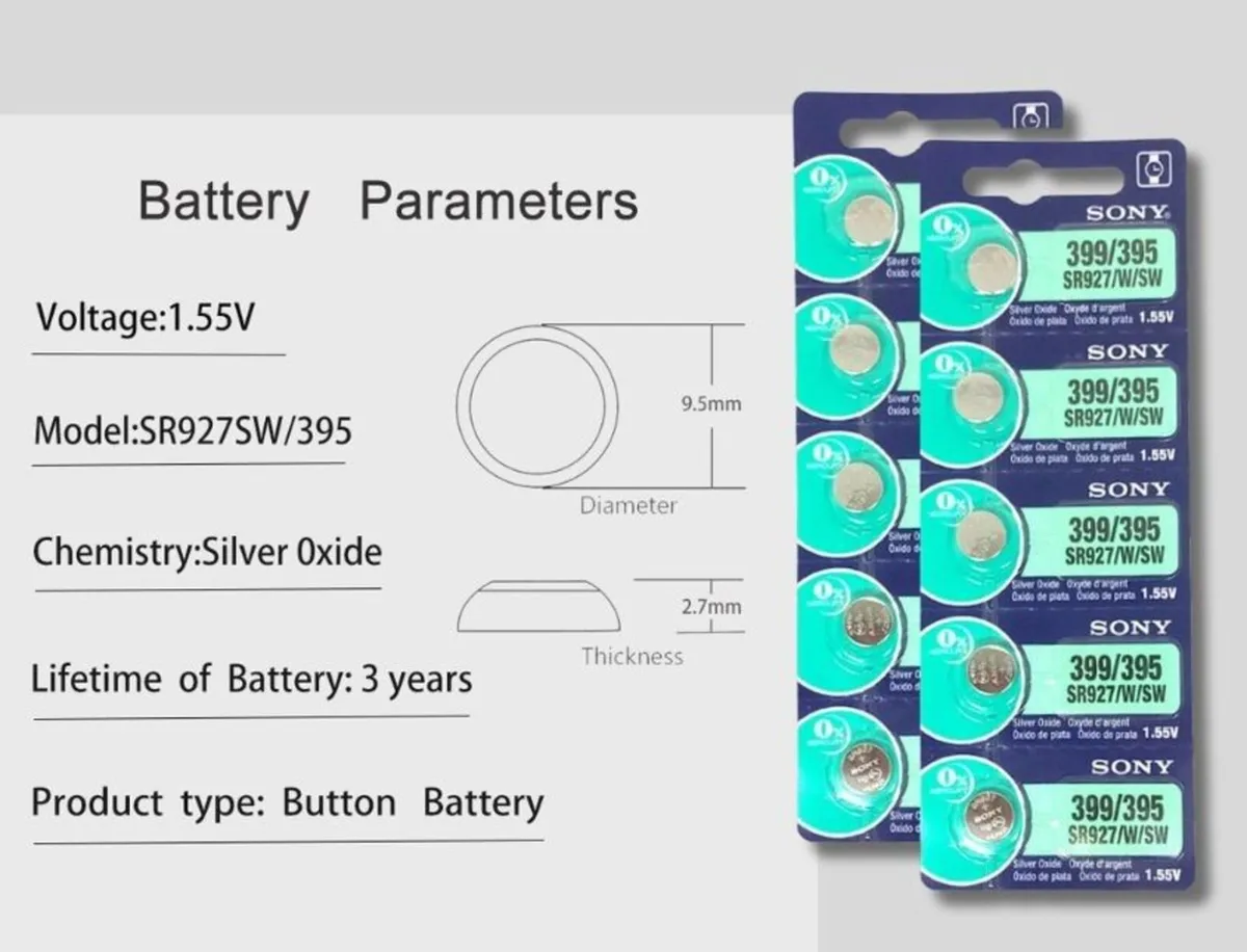 Sony AG7 SR927SW LR927 5PCS Watch Batteries - Image 2