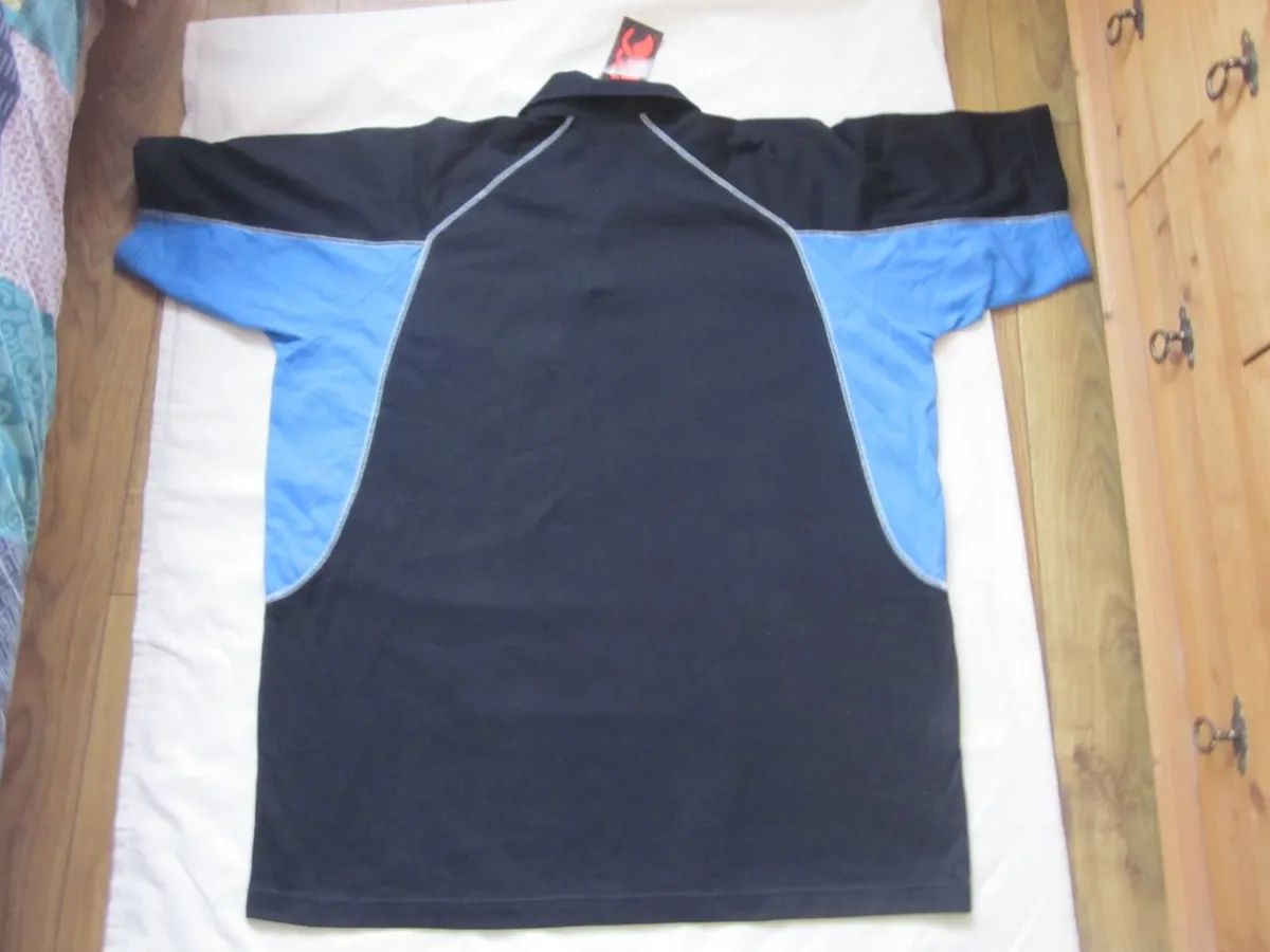 Canterbury big logo uglyblue/black rugby polo 2XL - Image 3