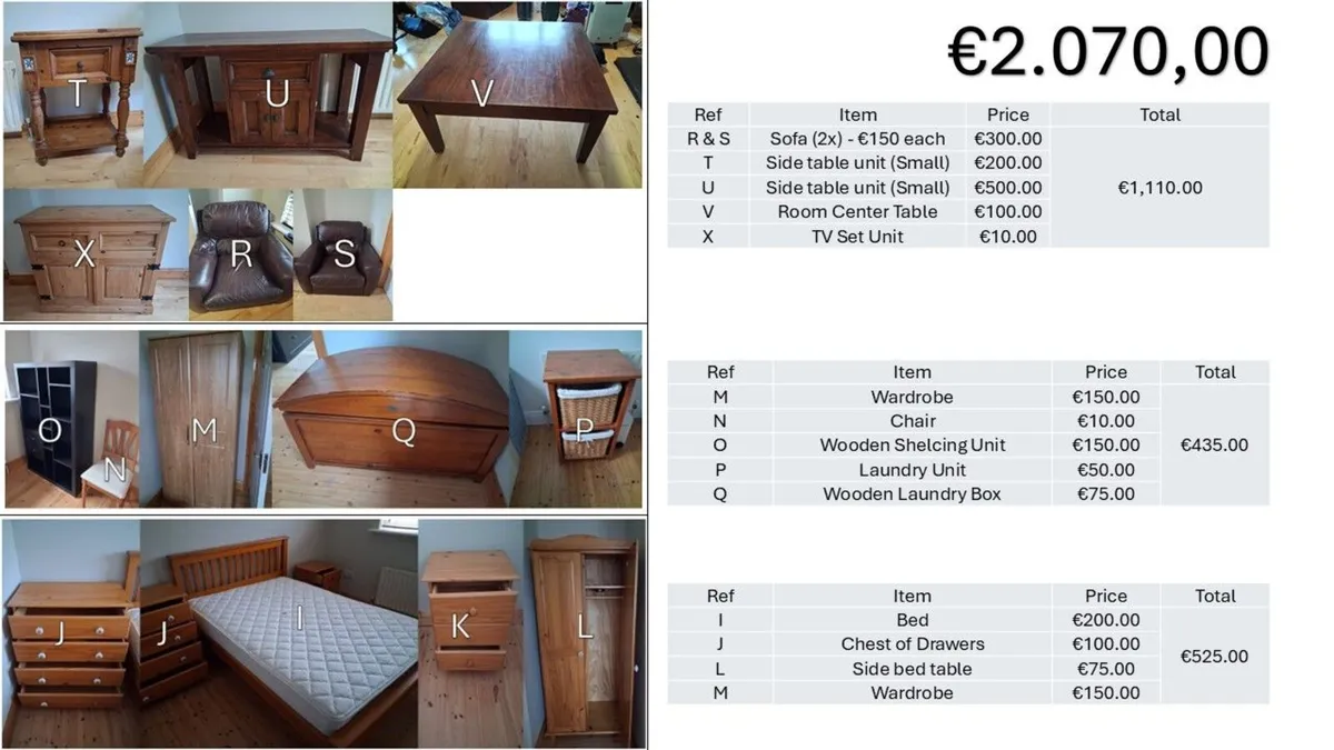 House Furniture Bundle – Must Be Sold Together - Image 1