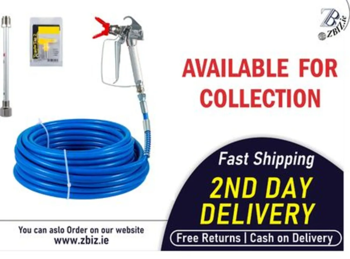 Airless Paint Sprayer Gun and Hose Kit Tool - Image 1