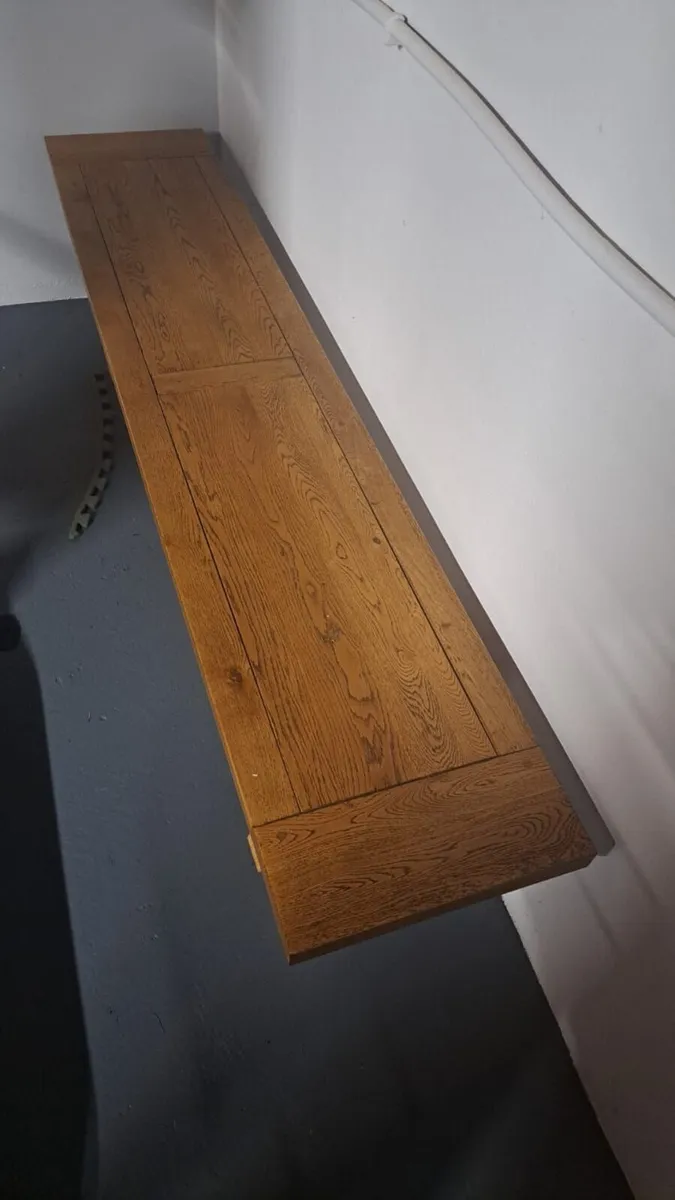 Oak dining bench - Image 2