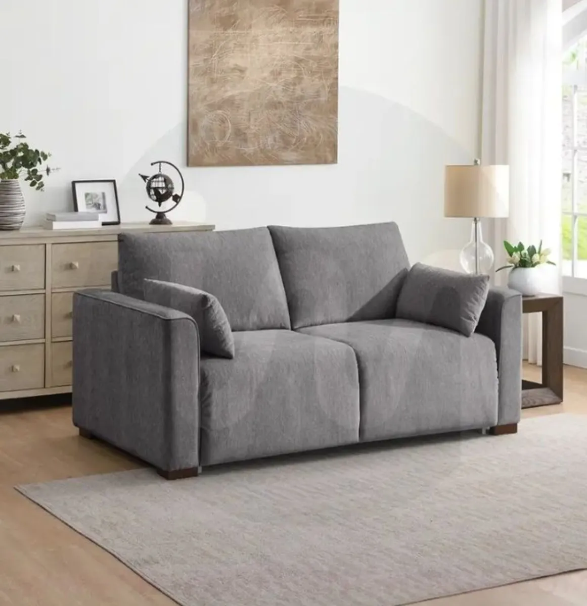Scottsboro Full Foam Sofa Bed – Light Grey - Image 1