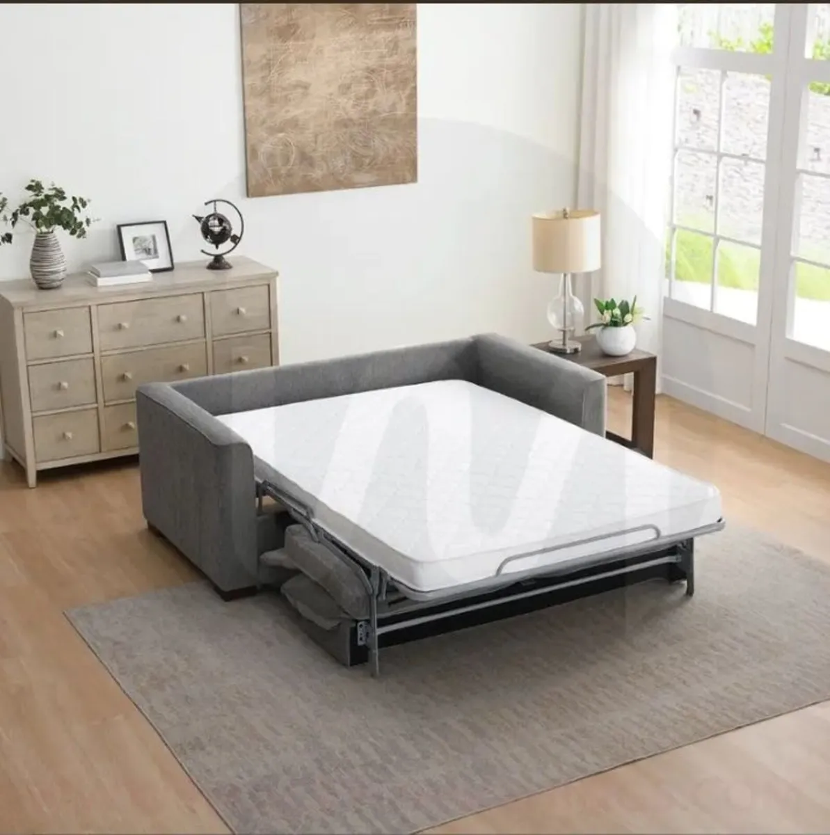 Scottsboro Full Foam Sofa Bed – Light Grey - Image 2