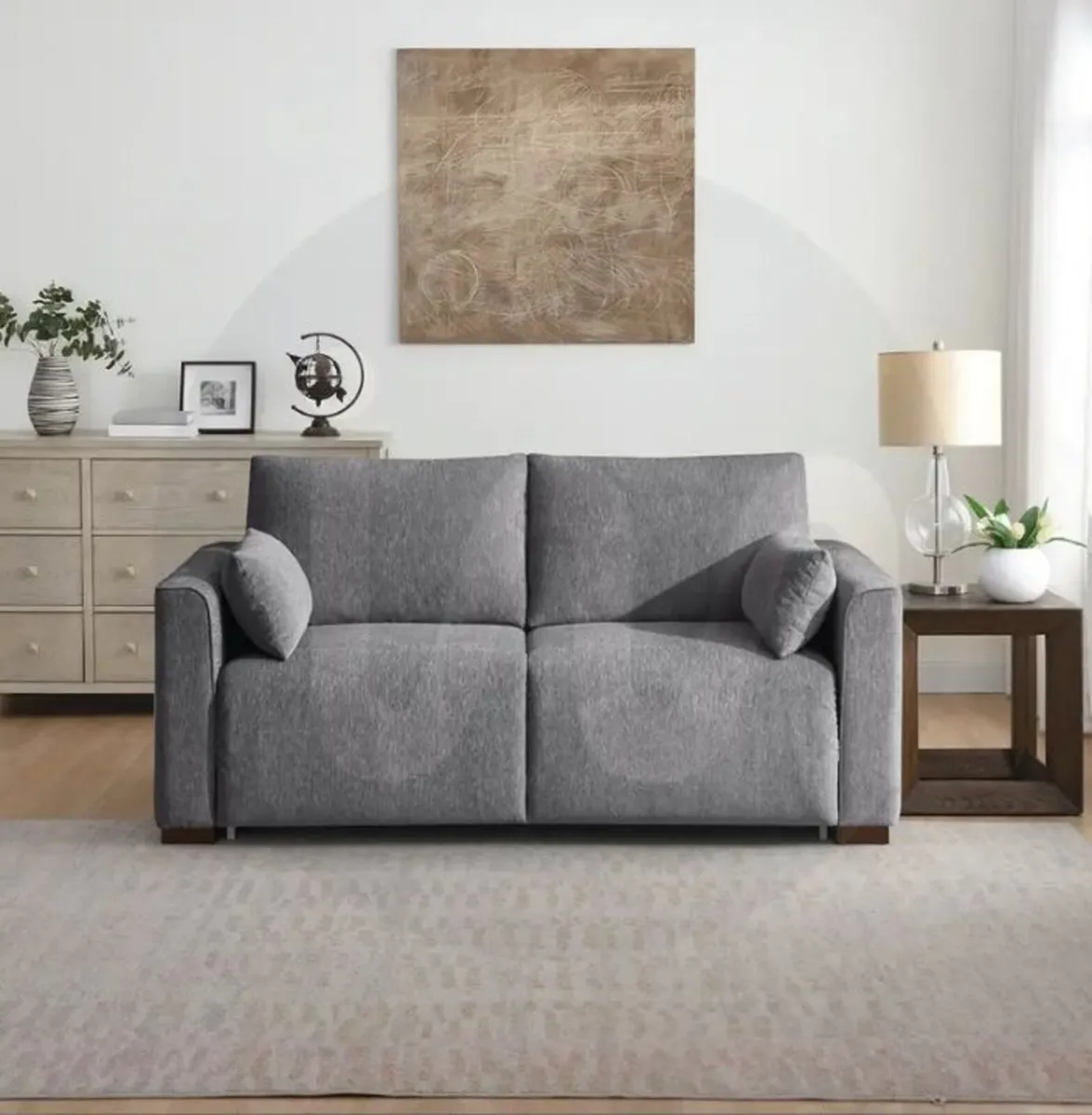 Scottsboro Full Foam Sofa Bed – Light Grey - Image 3