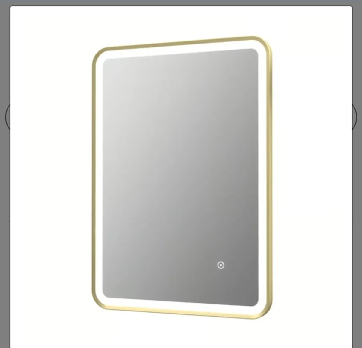 Brushed Brass led mirror 700mmx500mm - Image 1