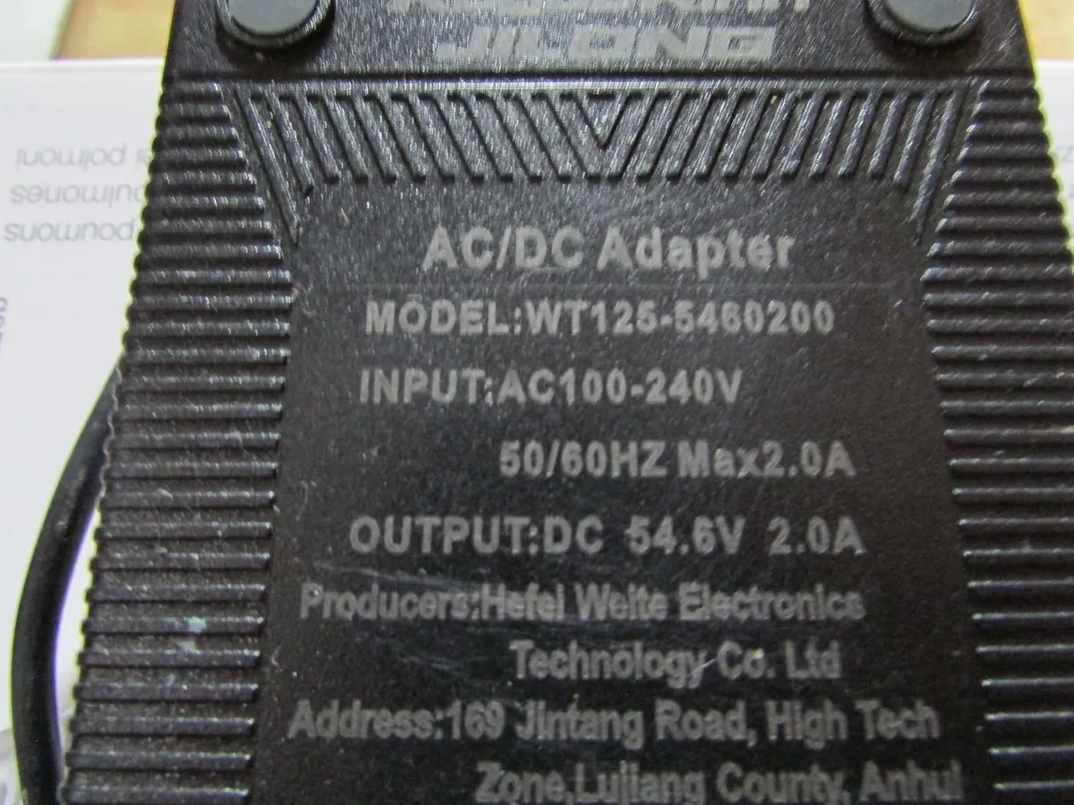 Charger 54.6v 2A - 3Pin - Image 2