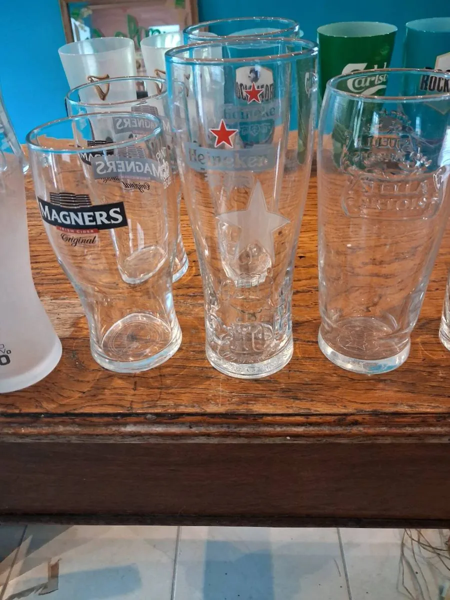 30 Pint glasses, suit home bar - Image 4
