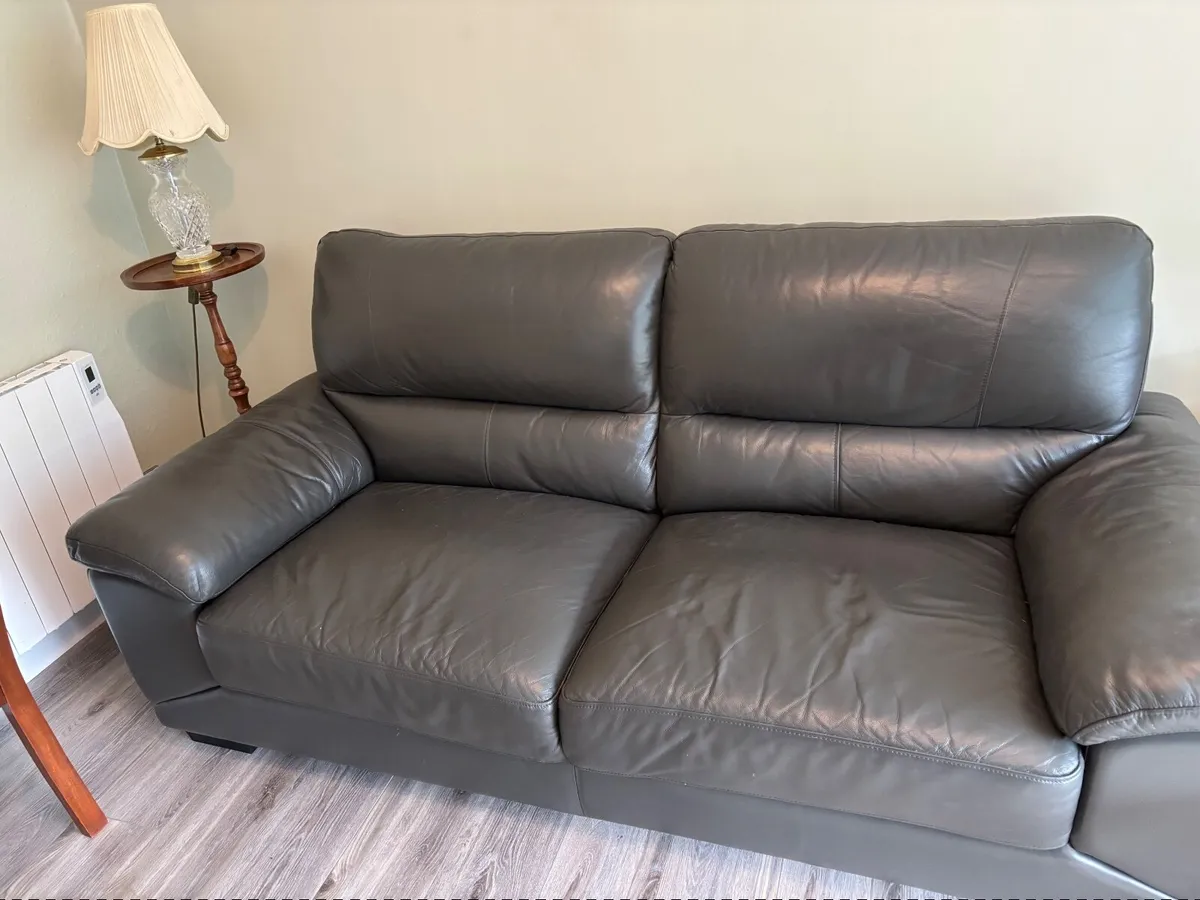 Sofa- leather sofa - Image 1