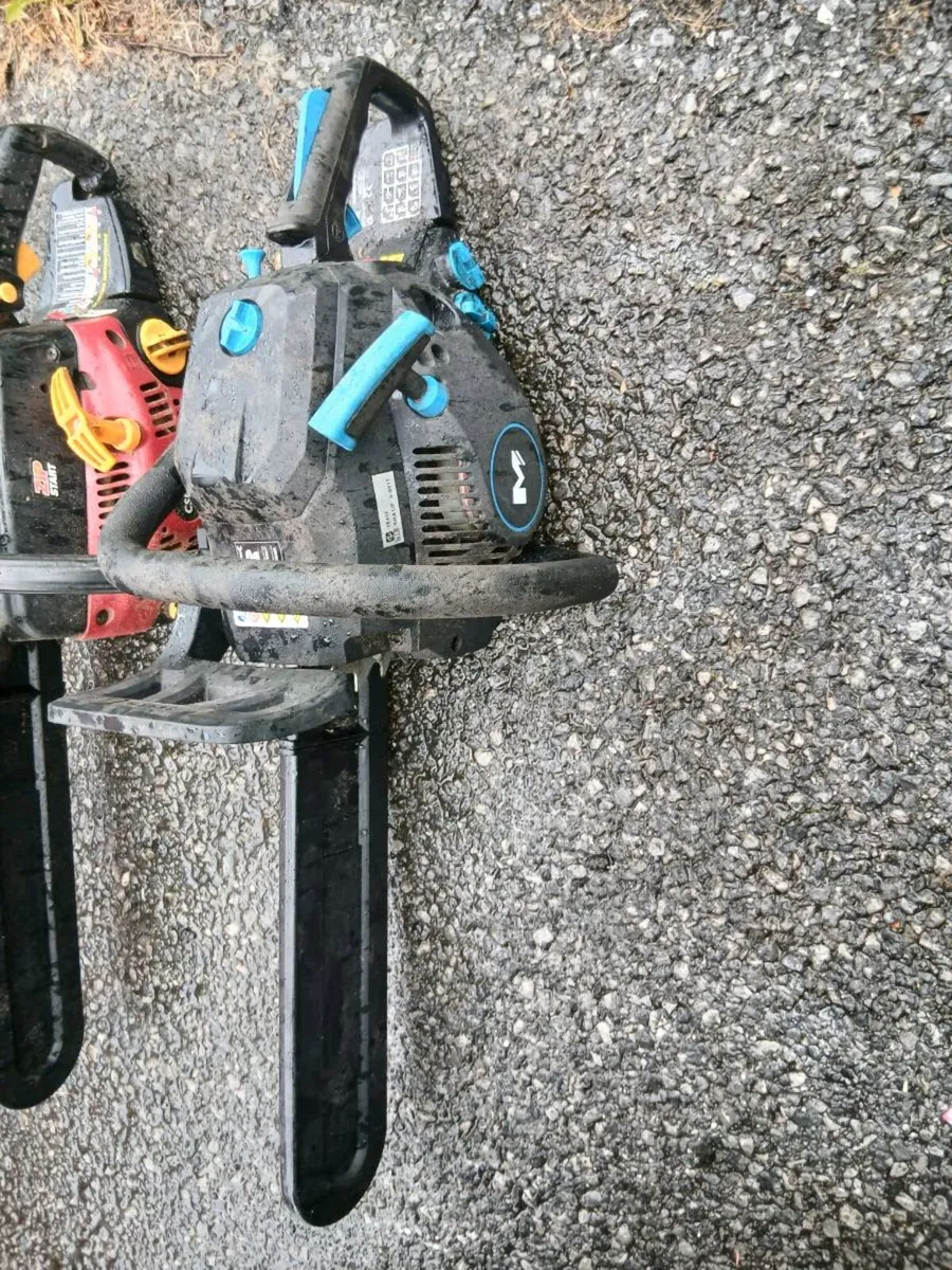 3 PETROL CHAINSAWS 1 PETROL STRIMMERS - Image 1