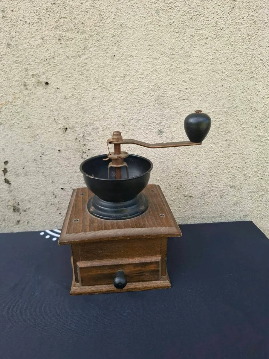 By post only wood coffee grinder - Image 1