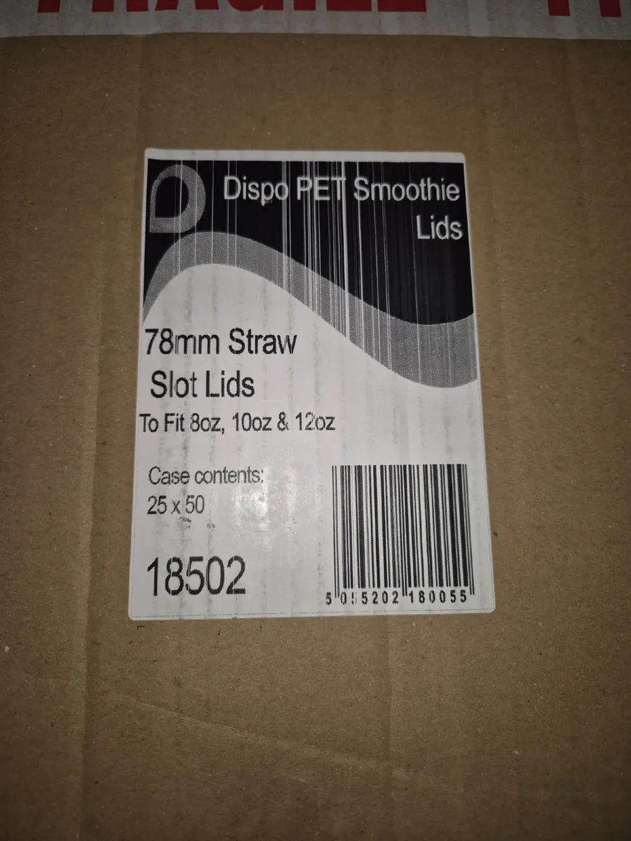 12oz Smoothie cup lid clear - Image 1
